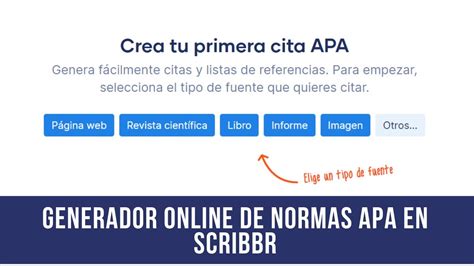 citas bibliográficas online|Formato APA con el Generador APA de Scribbr